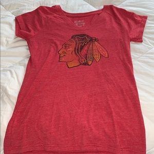 Blackhawks vneck tee